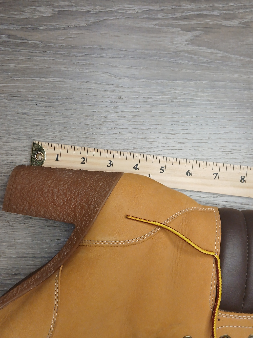 Timberland Wheat and Dark Brown Lace-Up Block Heel Ankle Boots - Picture 12 of 12